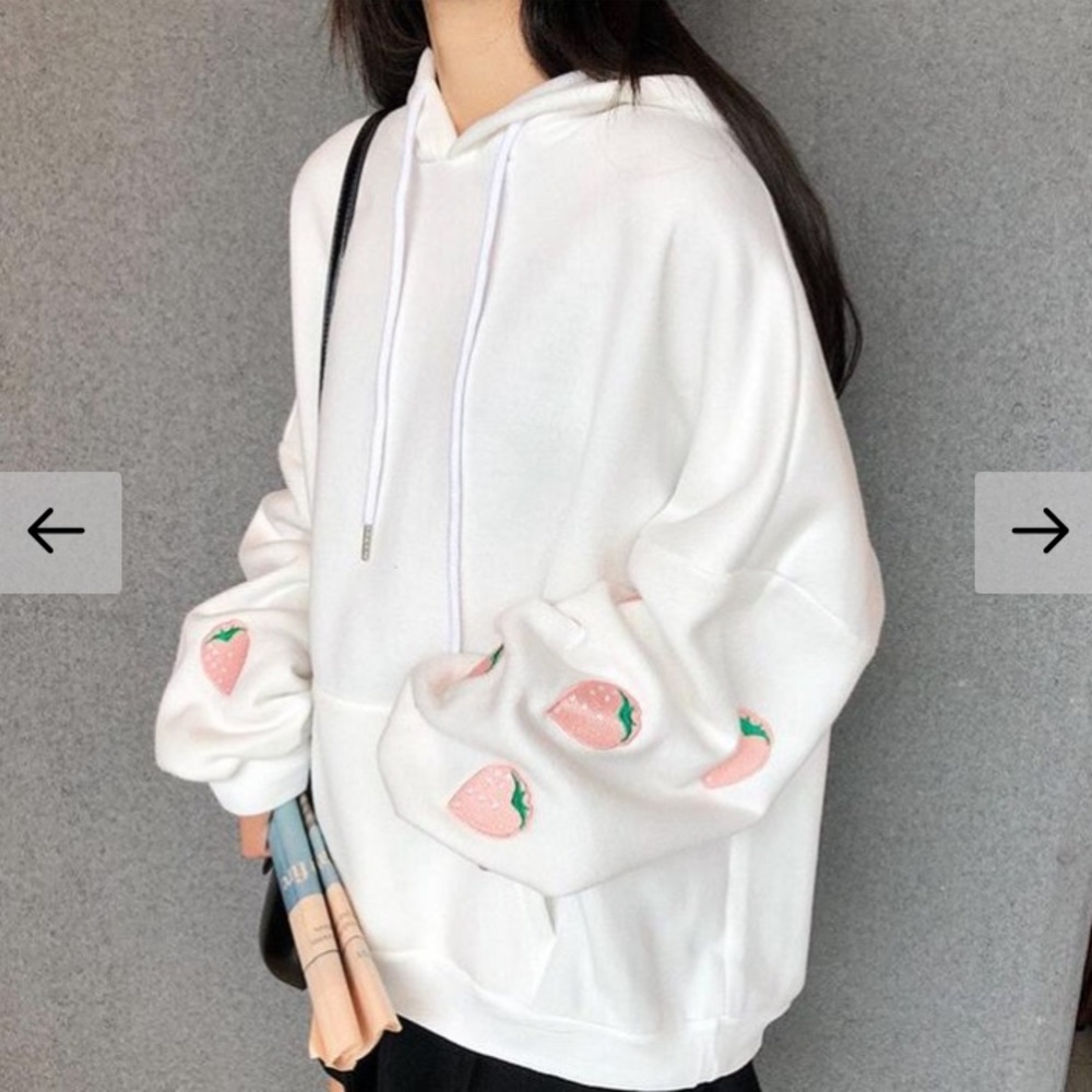 Strawberry Sleeved Sweatshirt